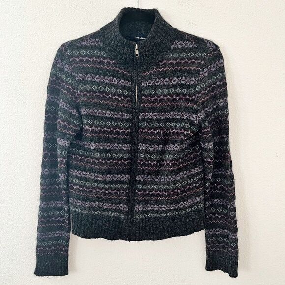 Jacquard pattern Wool blend Cardigan Sweater Size Medium - Picture 2 of 9